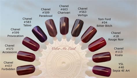 chanel nail color|chanel nails color chart.